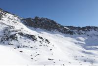 Photo Texture of Background Snowy Mountains